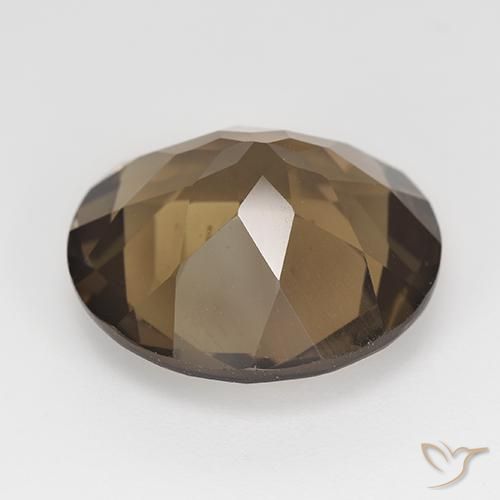 cuarzo ahumado Marrón jengibre natural de 13.68 ct, Redondo, VVS-VS