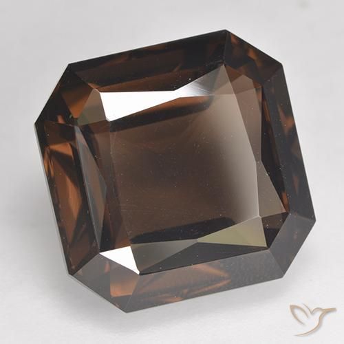 cuarzo ahumado Marrón rojizo natural de 11.87 ct, Corte Octágono / Esmeralda, VVS
