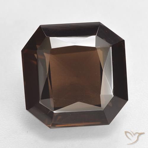 7.01ct Natural Marrón medio cuarzo ahumado, corte esmeralda, VVS