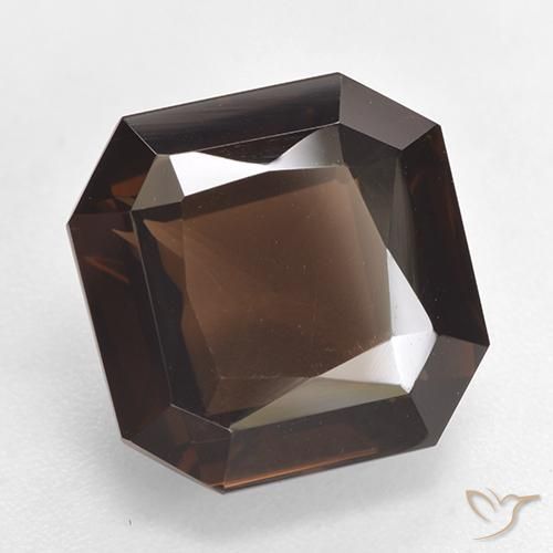 cuarzo ahumado Marrón medio natural de 7.01 ct, Corte Octágono / Esmeralda, VVS