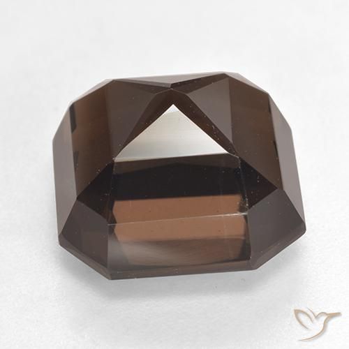 cuarzo ahumado Marrón medio natural de 7.01 ct, Corte Octágono / Esmeralda, VVS