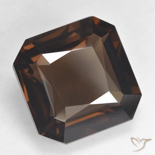cuarzo ahumado Marrón medio natural de 10.50 ct, Corte Octágono / Esmeralda, VVS