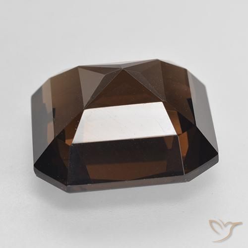 cuarzo ahumado Marrón medio natural de 10.50 ct, Corte Octágono / Esmeralda, VVS