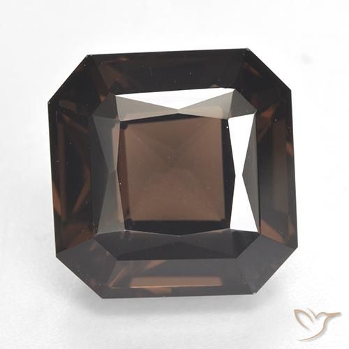 8.30ct Natural Marrón nogal cuarzo ahumado, corte esmeralda, VVS