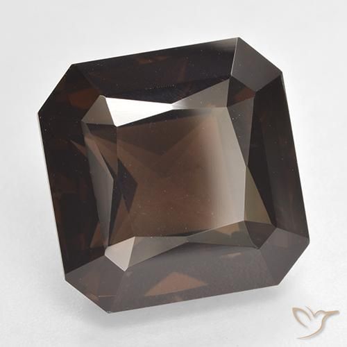 cuarzo ahumado Marrón rojizo natural de 14.13 ct, Corte Octágono / Esmeralda, VVS