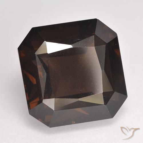 cuarzo ahumado Marrón chocolate natural de 9.51 ct, Corte Octágono / Esmeralda, VVS-VS