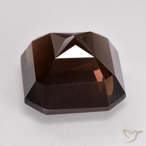 cuarzo ahumado Marrón chocolate natural de 9.51 ct, Corte Octágono / Esmeralda, VVS-VS