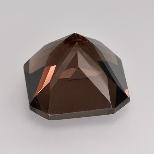 Cuarzo ahumado marrón natural de 7,64 ct, corte esmeralda, VVS-VS