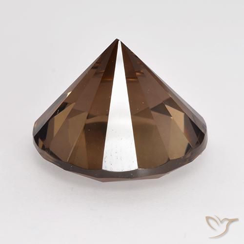cuarzo ahumado Marrón medio natural de 9.01 ct, Redondo, VVS