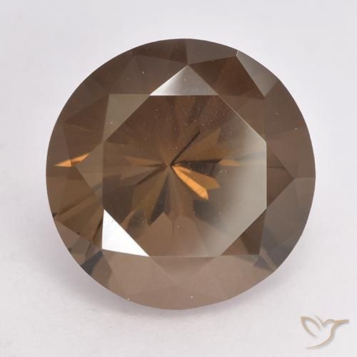 cuarzo ahumado Marrón medio natural de 8.11 ct, Redondo, VVS