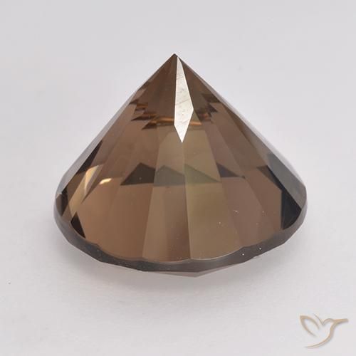 cuarzo ahumado Marrón medio natural de 8.11 ct, Redondo, VVS