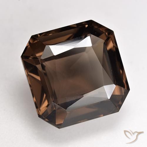 cuarzo ahumado Marrón rojizo natural de 8.79 ct, Corte Octágono / Esmeralda, VVS-VS