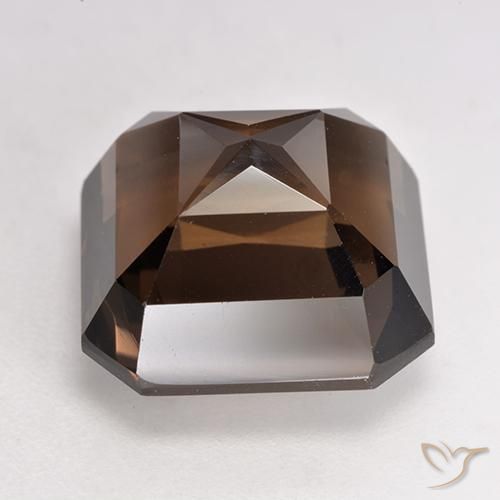 cuarzo ahumado Marrón rojizo natural de 8.79 ct, Corte Octágono / Esmeralda, VVS-VS