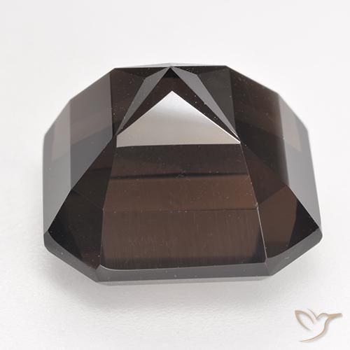 cuarzo ahumado Marrón rojizo natural de 12.50 ct, Corte Octágono / Esmeralda, VVS-VS