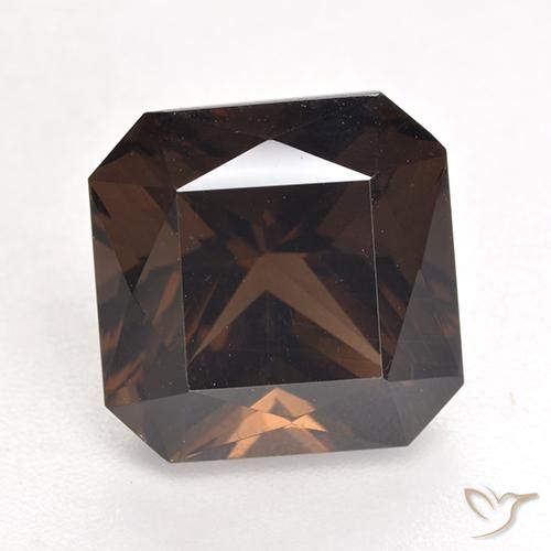 7.48ct Natural Marrón medio cuarzo ahumado, corte esmeralda, VVS-VS