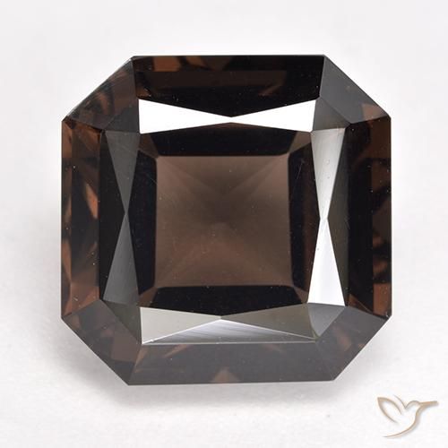 cuarzo ahumado Marrón natural de 9.88 ct, Corte Octágono / Esmeralda, VVS-VS