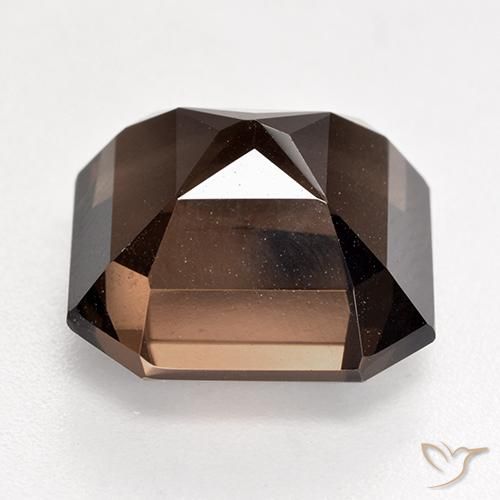 cuarzo ahumado Marrón natural de 9.88 ct, Corte Octágono / Esmeralda, VVS-VS