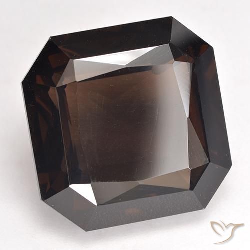 cuarzo ahumado Marrón rojizo natural de 12.52 ct, Corte Octágono / Esmeralda, VVS-VS