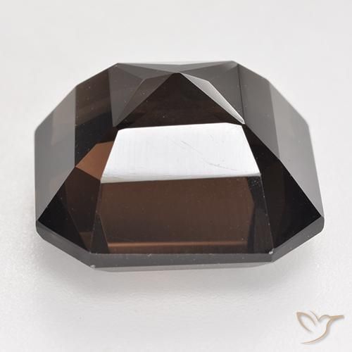 cuarzo ahumado Marrón rojizo natural de 12.52 ct, Corte Octágono / Esmeralda, VVS-VS