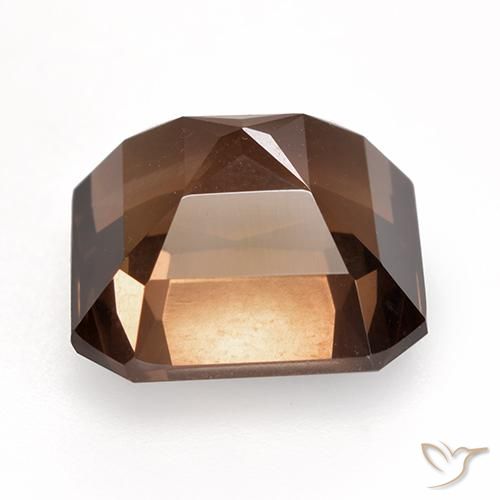 cuarzo ahumado Marrón nogal natural de 9.51 ct, Corte Octágono / Esmeralda, VS