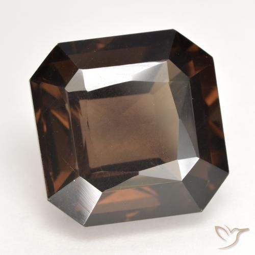 cuarzo ahumado Marrón natural de 10.14 ct, Corte Octágono / Esmeralda, VS