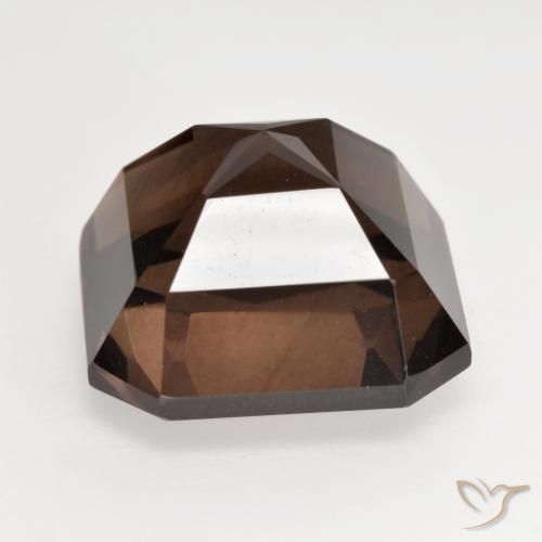 cuarzo ahumado Marrón natural de 10.14 ct, Corte Octágono / Esmeralda, VS
