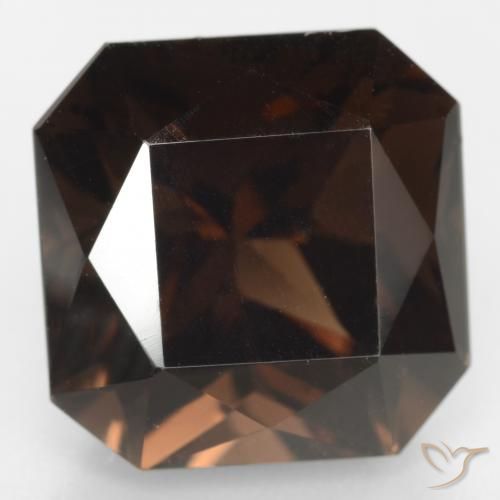 13.36ct Natural Marrón medio cuarzo ahumado, corte esmeralda, VVS-VS