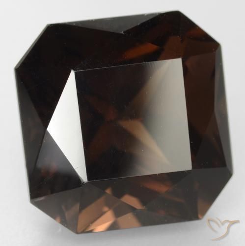 cuarzo ahumado Marrón medio natural de 13.36 ct, Corte Octágono / Esmeralda, VVS-VS
