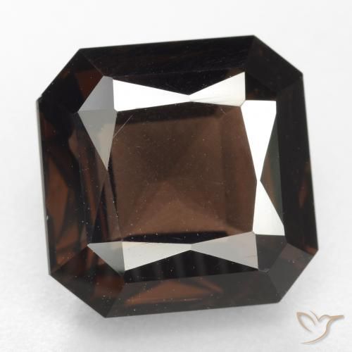 6.72ct Natural Marrón medio cuarzo ahumado, corte esmeralda, VVS