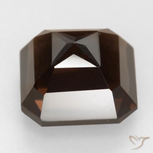 cuarzo ahumado Marrón medio natural de 6.72 ct, Corte Octágono / Esmeralda, VVS