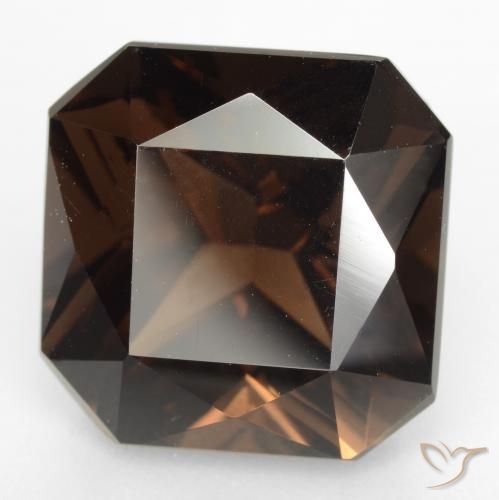 cuarzo ahumado Marrón rojizo natural de 9.85 ct, Corte Octágono / Esmeralda, VVS