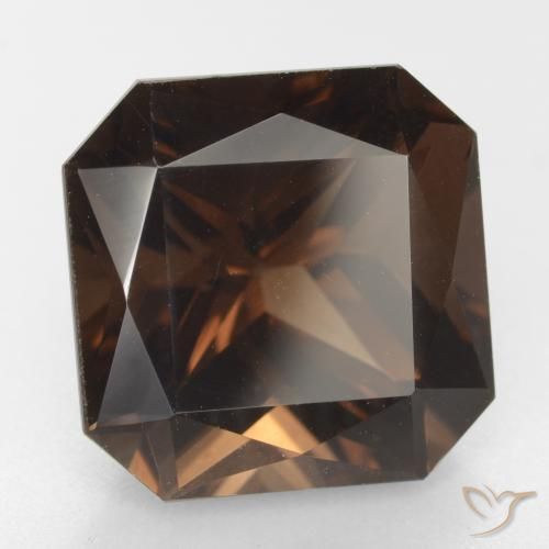 cuarzo ahumado Marrón rojizo natural de 11.78 ct, Corte Octágono / Esmeralda, VVS-VS