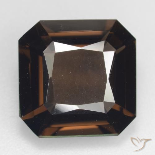 8.65ct Natural Marrón medio cuarzo ahumado, corte esmeralda, VVS