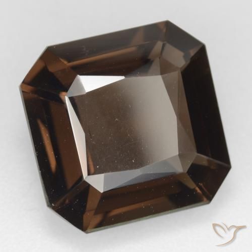 cuarzo ahumado Marrón medio natural de 8.65 ct, Corte Octágono / Esmeralda, VVS