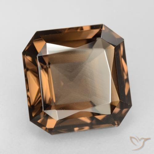 cuarzo ahumado Marrón medio natural de 6.96 ct, Corte Octágono / Esmeralda, VVS