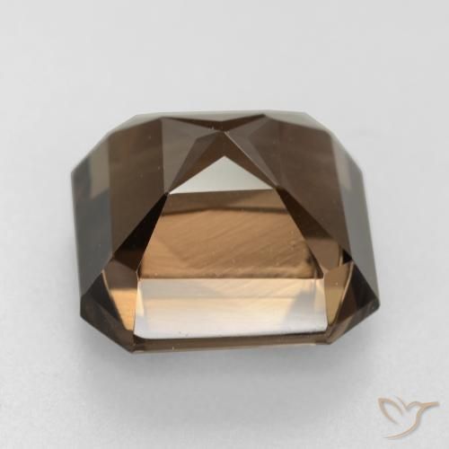 cuarzo ahumado Marrón medio natural de 6.96 ct, Corte Octágono / Esmeralda, VVS