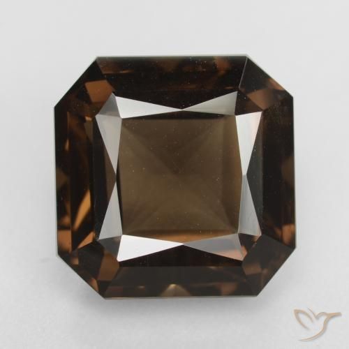 9.31ct Natural Marrón medio cuarzo ahumado, corte esmeralda, VVS-VS