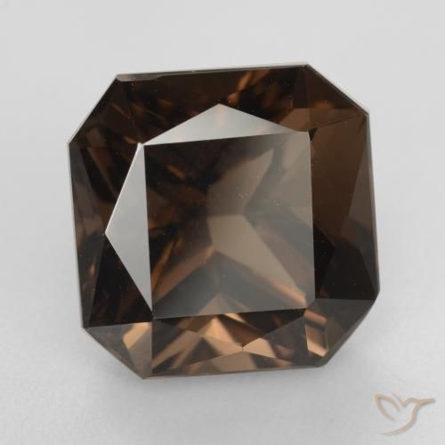 cuarzo ahumado Marrón nogal natural de 7.12 ct, Corte Octágono / Esmeralda, VVS
