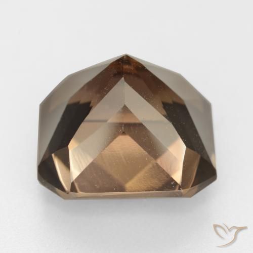 cuarzo ahumado Marrón chocolate natural de 11.88 ct, Corte Octágono / Esmeralda, VVS-VS