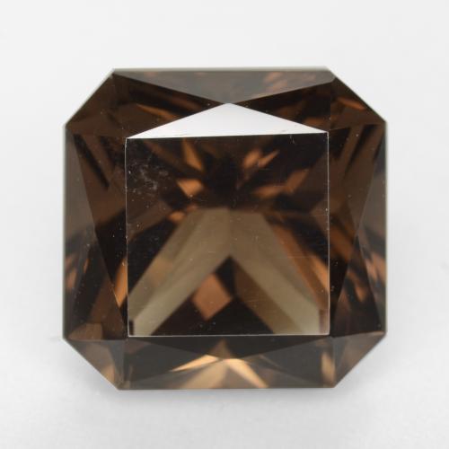 Cuarzo ahumado marrón natural de 10,19 ct, corte esmeralda, VVS-VS