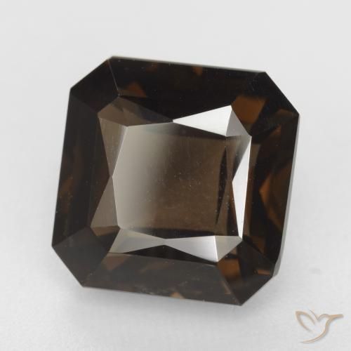 cuarzo ahumado Marrón nogal natural de 6.87 ct, Corte Octágono / Esmeralda, VVS-VS