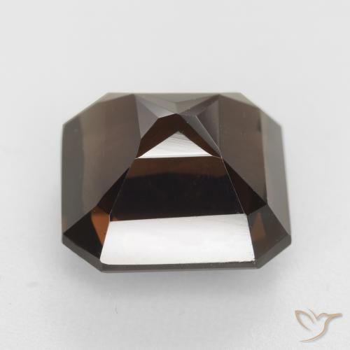 cuarzo ahumado Marrón nogal natural de 6.87 ct, Corte Octágono / Esmeralda, VVS-VS