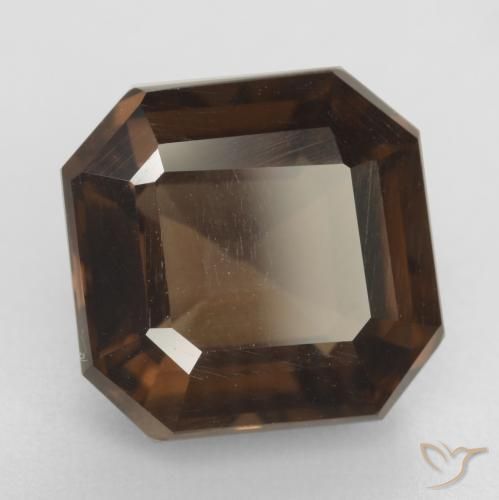 cuarzo ahumado Marrón nogal natural de 6.55 ct, Corte Octágono / Esmeralda, VVS-VS