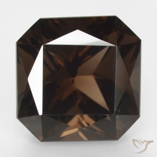13.18ct Natural Marrón cuarzo ahumado, corte esmeralda, VVS-VS