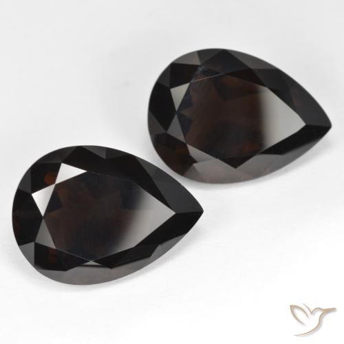 Gemas de cuarzo ahumado Marrón chocolate intenso natural de 11.99 ct, En forma de pera, VVS