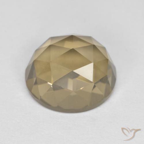 4.97ct Natural Marrón mocha cuarzo ahumado, Ovalada, VVS-VS