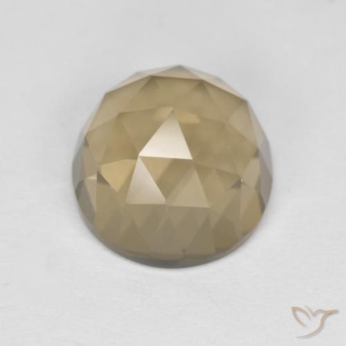 cuarzo ahumado Marrón mocha natural de 4.97 ct, Ovalada, VVS-VS