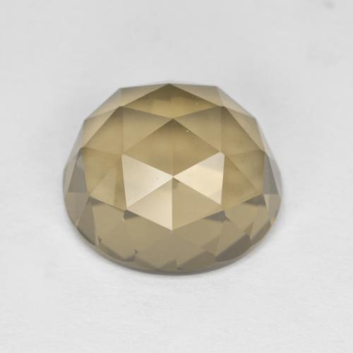 Cuarzo Ahumado Marrón medio natural de 4.88 ct, Corte Óvalo, VS