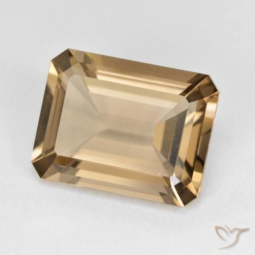 cuarzo ahumado Moca claro natural de 5.33 ct, Corte Octágono / Esmeralda, VVS-VS