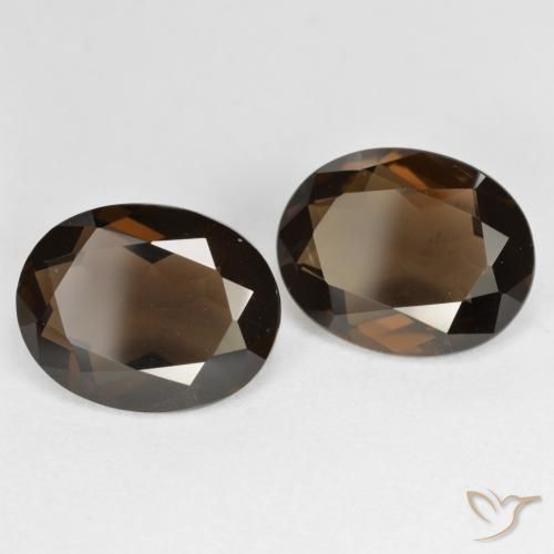 Gemas de cuarzo ahumado Marrón natural de 6.30 ct, Ovalada, VS
